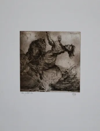 Ets En Aquatint Pöhlitz - Wilder Ritt