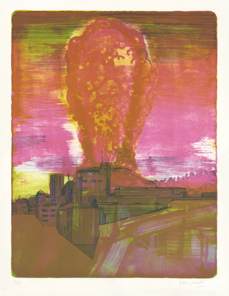 Lithografie Poincelet - Naples