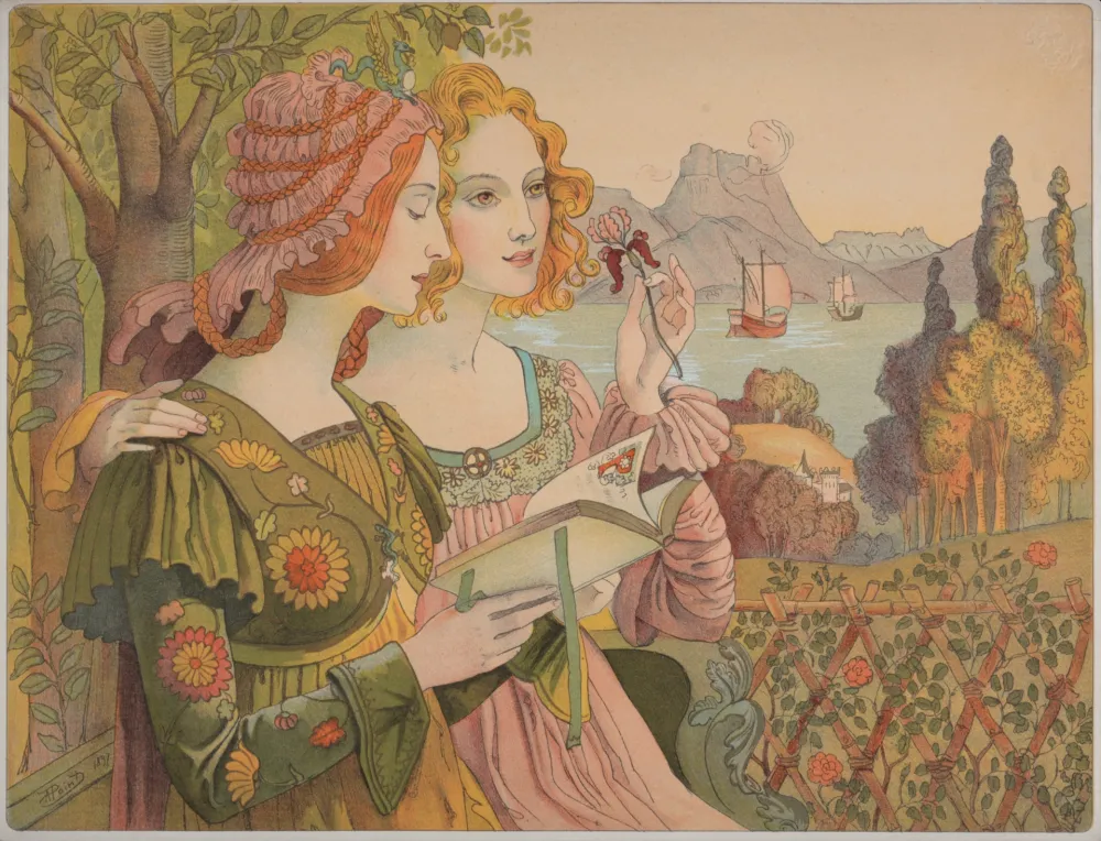 Lithografie Point  - La légende dorée, 1897