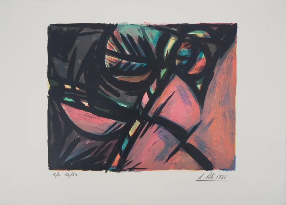 Lithografie Poli - Le printemps