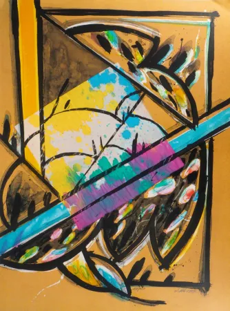 Lithografie Poli - Les Perruches