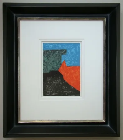 Lithografie Poliakoff - Composition noire, rouge, bleue et verte