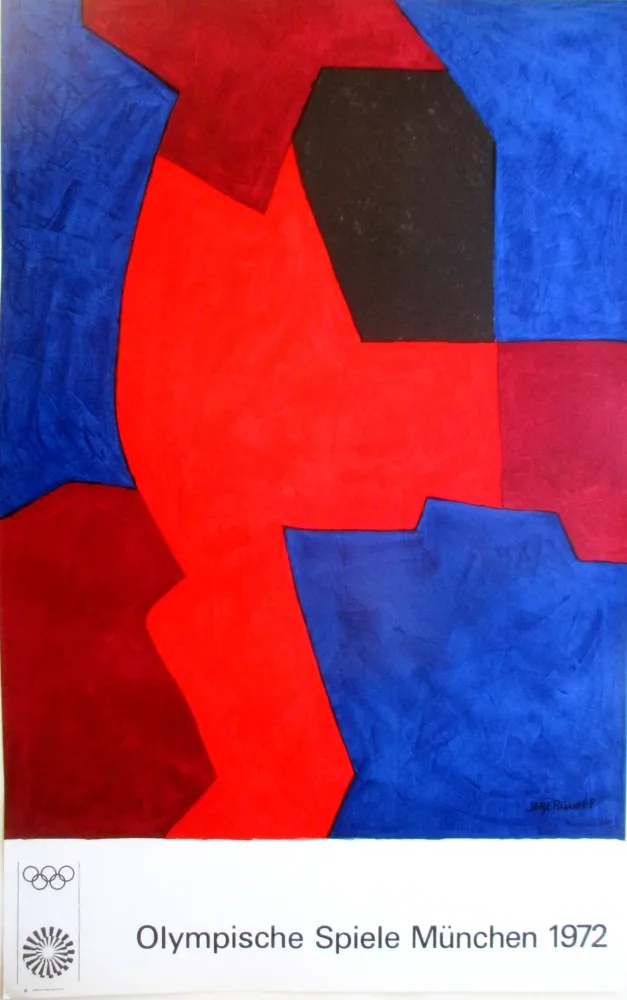 Lithografie Poliakoff - OL 1972, original colourlithograph