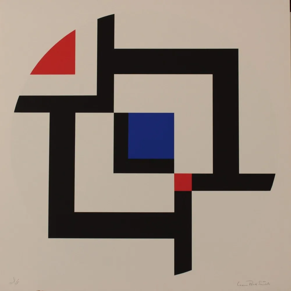 Lithografie Polk Smith - DIAGONAL PASSAGE 120 - EXACTA FROM CONSTRUCTIVISM TO SYSTEMATIC ART 1918-1985
