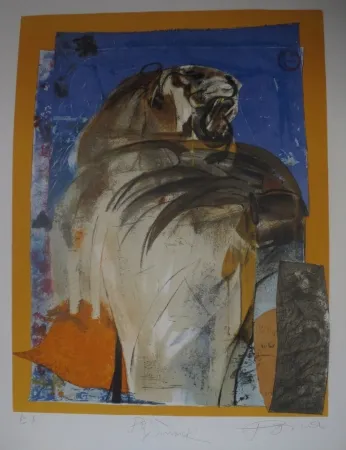 Lithografie Pomar - Le tigre