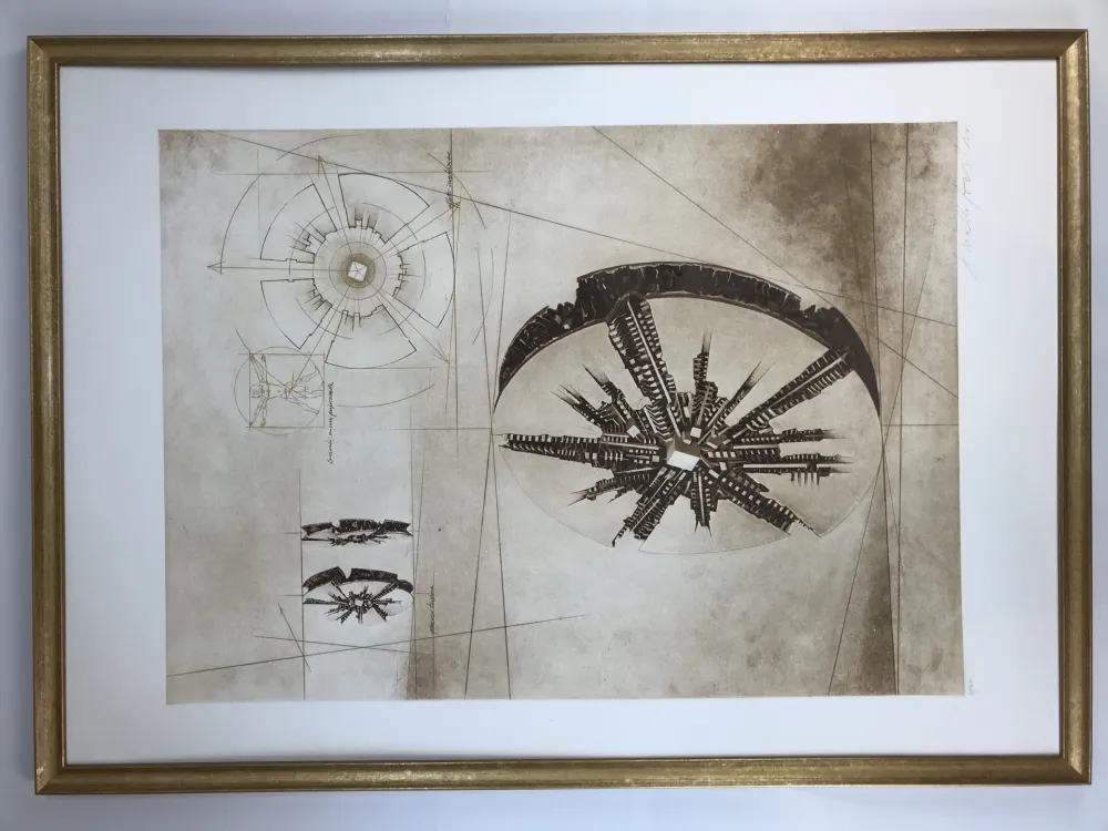 Ets En Aquatint Pomodoro - Grande disco