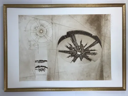 Ets En Aquatint Pomodoro - Grande disco