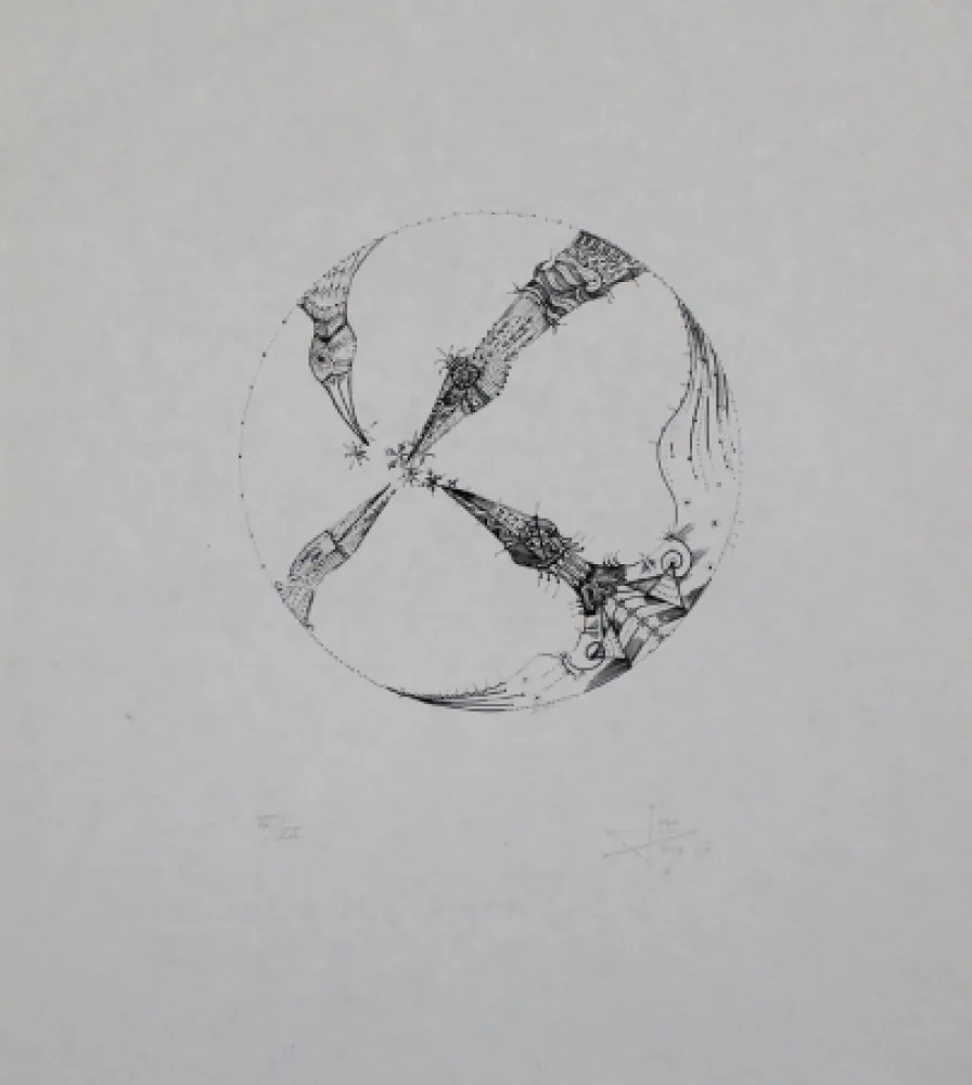 Lithografie Ponç - 4 pájaros (4 Birds)