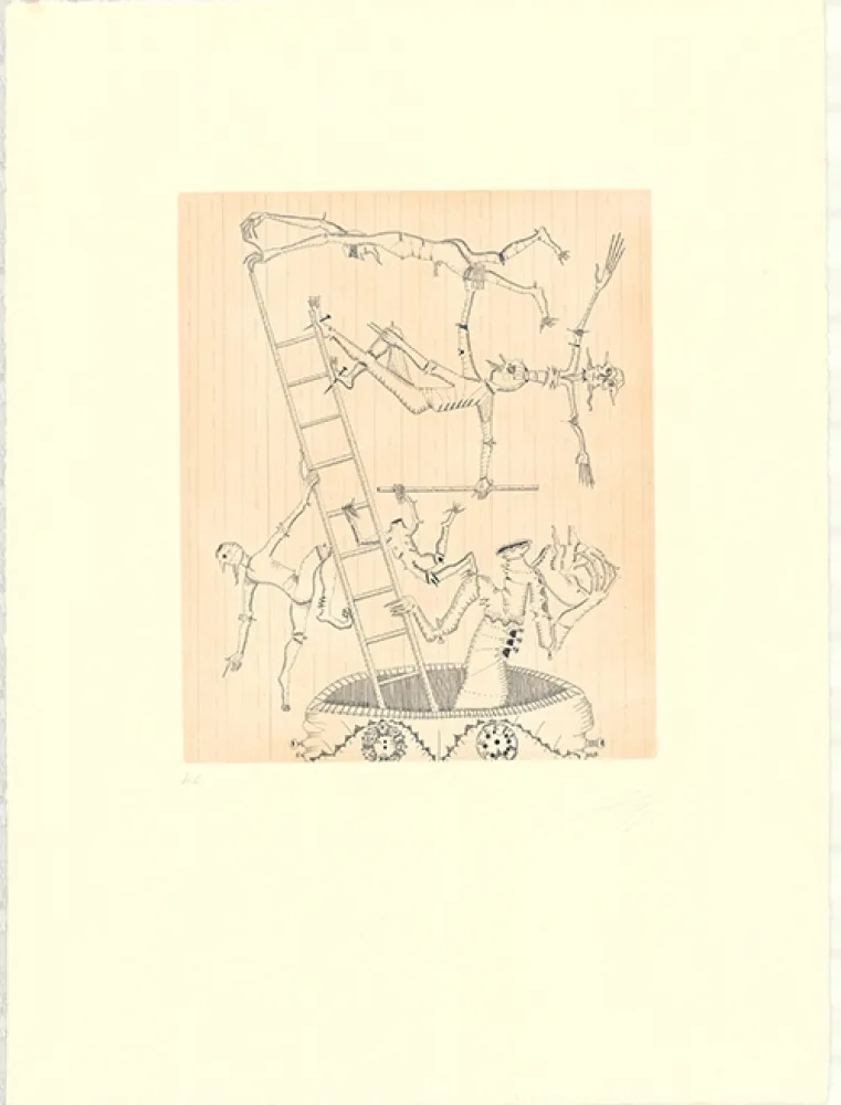 Ets En Aquatint Ponç - Equilibrio