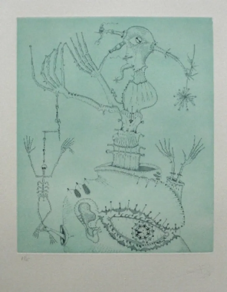 Ets En Aquatint Ponç - Hommage à Bruhegel