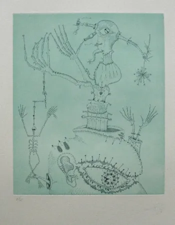 Ets En Aquatint Ponç - Hommage à Bruhegel