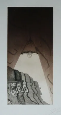 Ets En Aquatint Ponç - Kafka 2