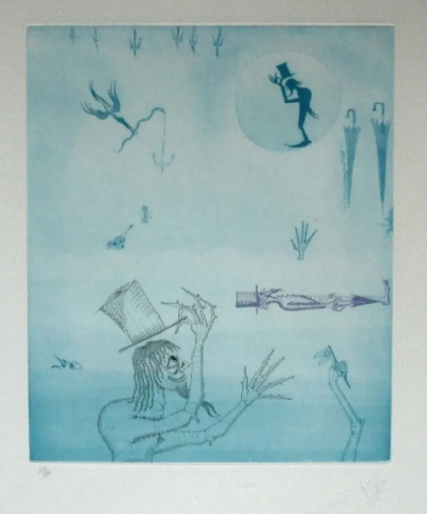 Ets En Aquatint Ponç - Mer intérieure