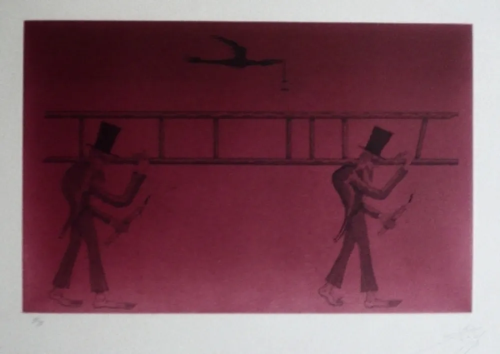 Ets En Aquatint Ponç - Nocturne