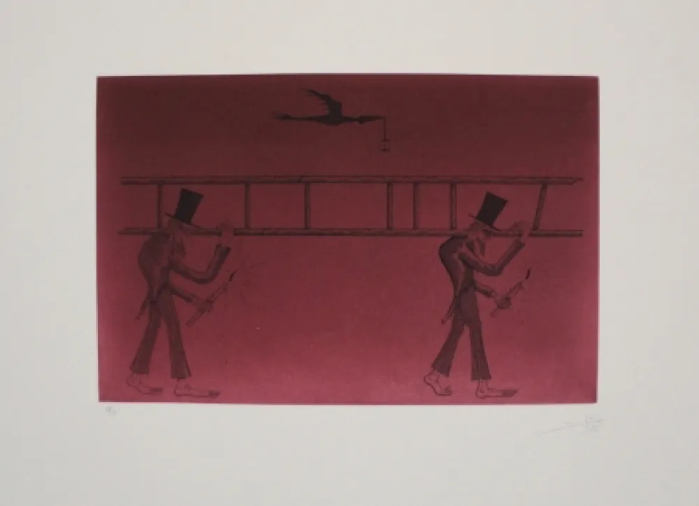 Ets En Aquatint Ponç - Nocturno