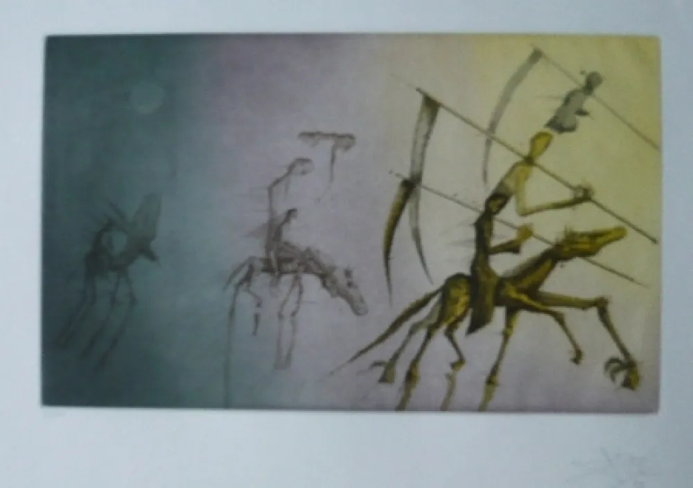 Ets En Aquatint Ponç - Quichotte 1