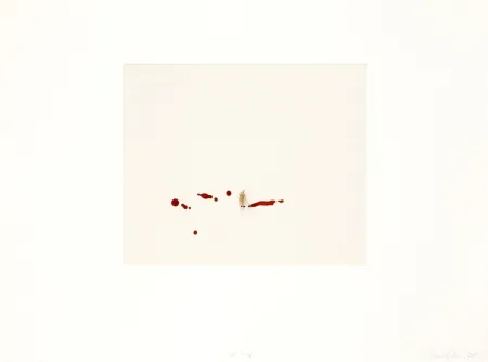 Gravure Porter - Red drips