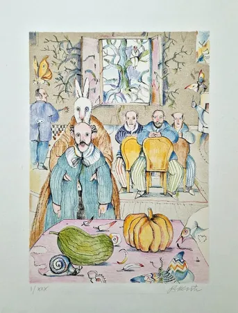 Lithografie Possenti - Interno con zucca