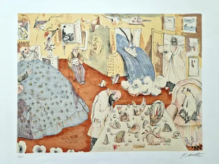 Lithografie Possenti - Stanza del marinaio