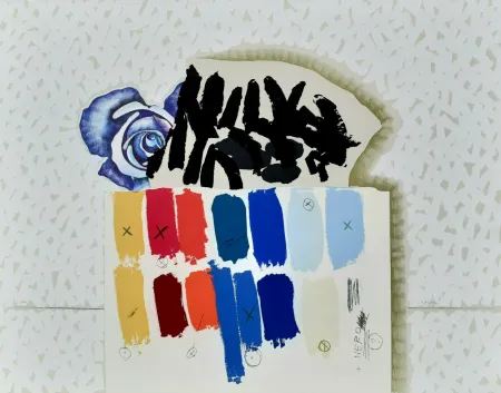 Lithografie Pozzati - I campioni colorati