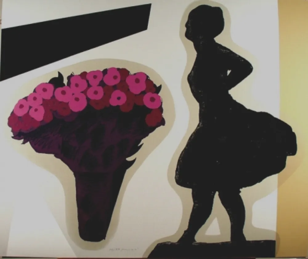 Zeefdruk Pozzati - Nello studio di Degas