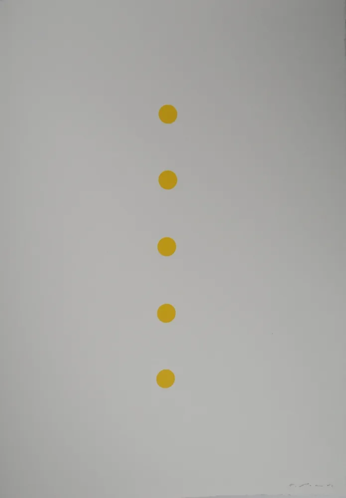 Lithografie Prantl - Alignement Jaune 