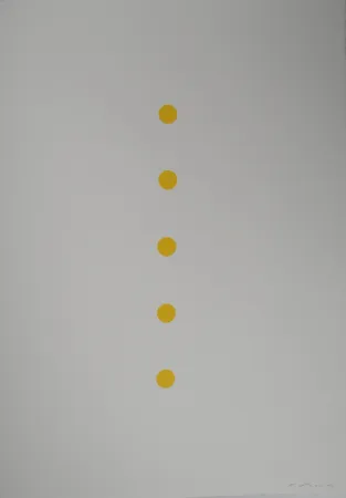 Lithografie Prantl - Alignement Jaune 