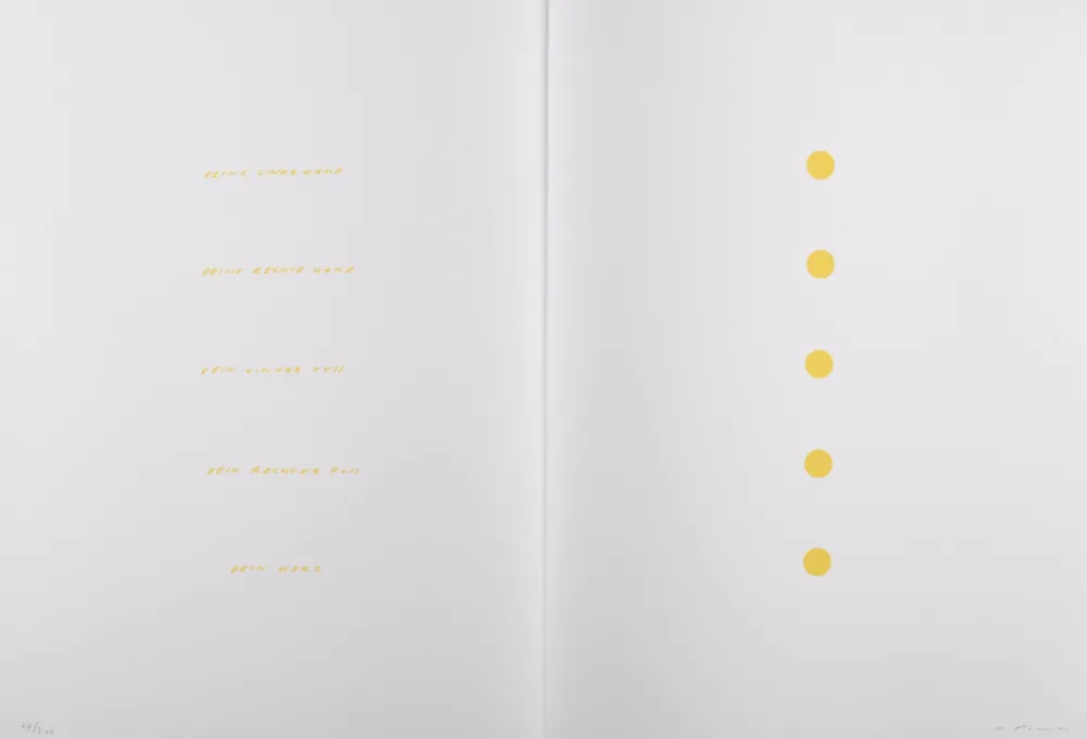 Lithografie Prantl - Dein Herz, 1979 - Hand-signed