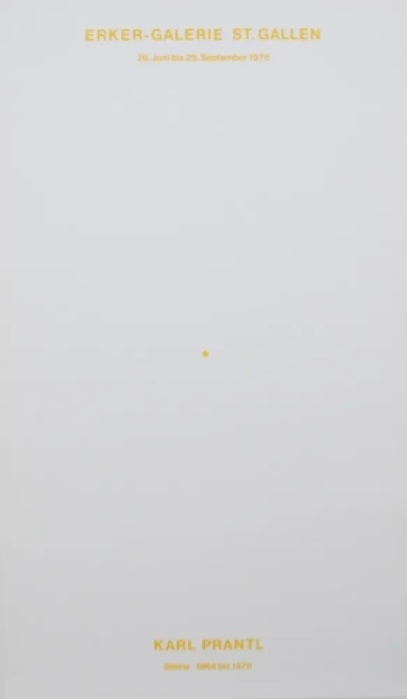 Lithografie Prantl - Der gelbe Punkt / The Yellow Dot