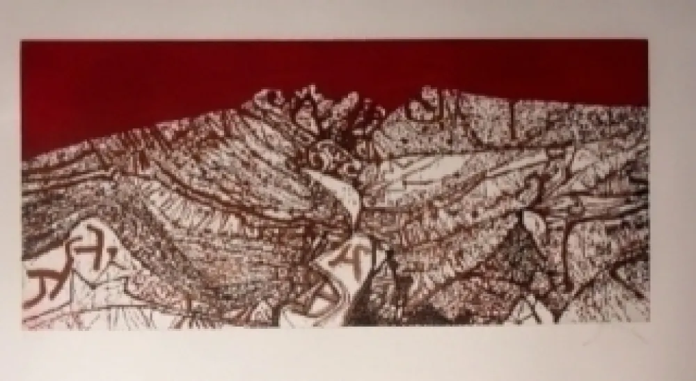 Ets En Aquatint Prassinos - Calan