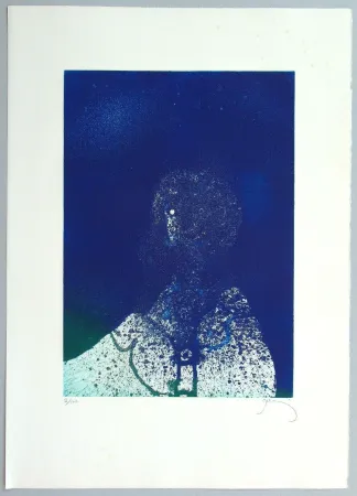 Lithografie Prassinos - Hommage a Fellini