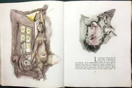 Geïllustreerd Boek Prassinos - LE MUR (Jean-Paul Sartre). 1945-1946.