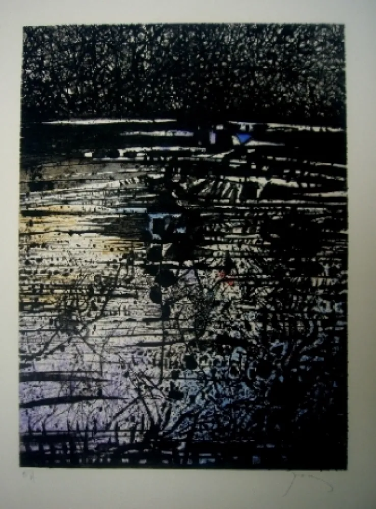 Ets En Aquatint Prassinos - L'étang