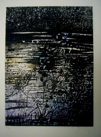 Ets En Aquatint Prassinos - L'étang