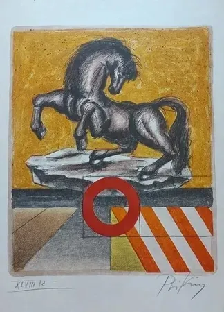 Lithografie Priking - Après l orage (1972)