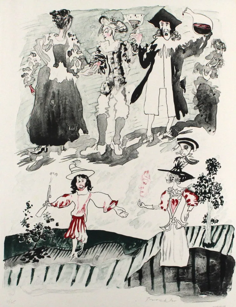 Lithografie Procktor - Northern Lass