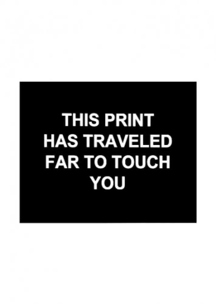 Gravure Prouvost  - This print has traveled far to touch you