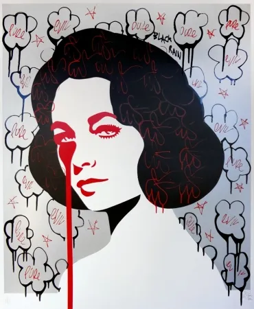 Zeefdruk Pure Evil - Eddie Fisher's nightmare (silver popcorn)