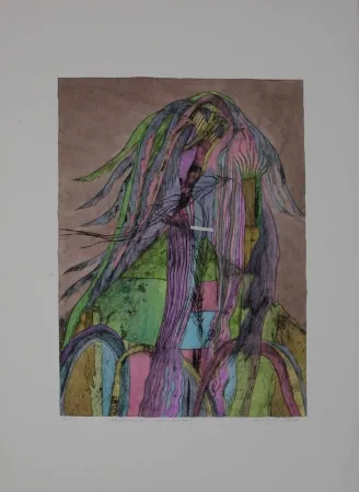 Droge Naald Pyroth - Pelzhaus mit Engel.  Schutz vor Bedrohung