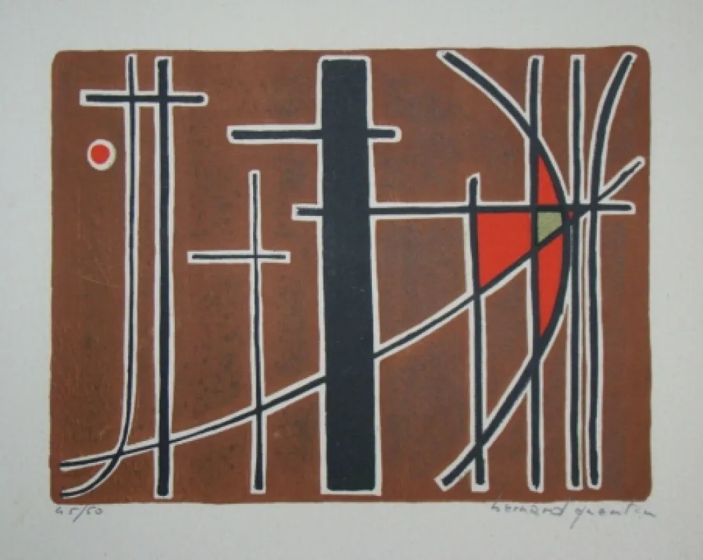Lithografie Quentin - Composition, 1956