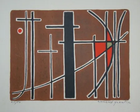 Lithografie Quentin - Composition, 1956