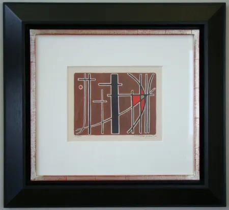 Lithografie Quentin - Composition - 1956