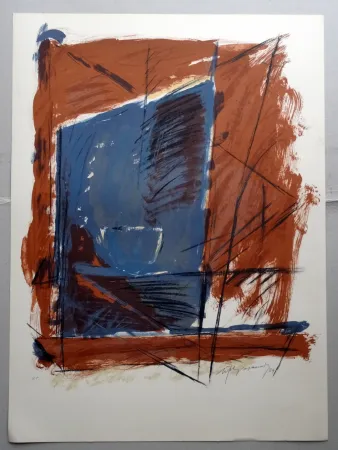 Lithografie Ràfols Casamada - A.L. (avant la lettre) Barcelona 84