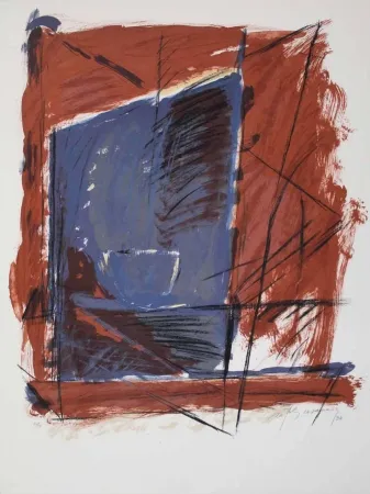 Lithografie Ràfols Casamada - A.L. (avant la lettre) Barcelona 84