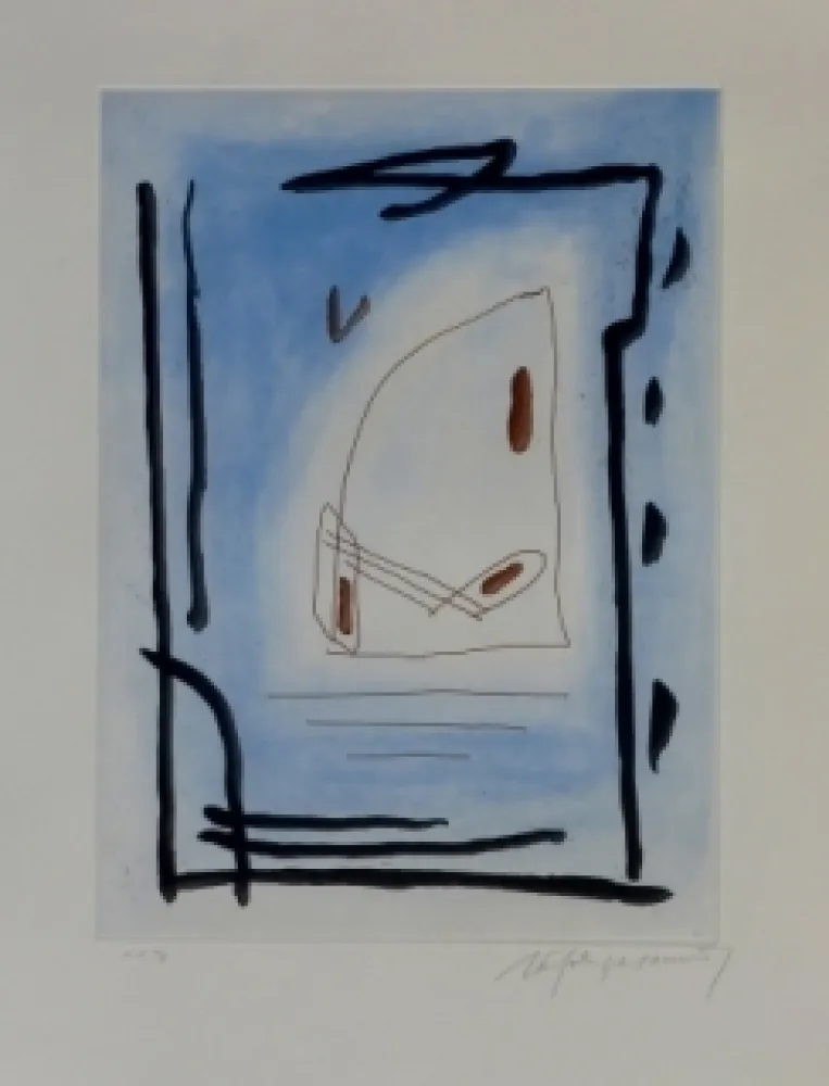 Ets En Aquatint Ràfols Casamada - Composition 10