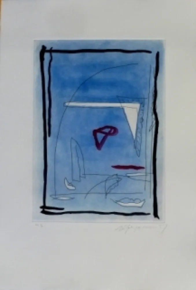 Ets En Aquatint Ràfols Casamada - Composition 12