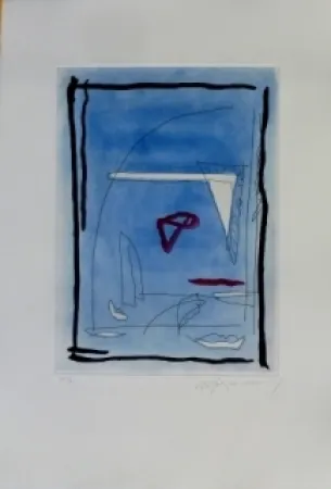 Ets En Aquatint Ràfols Casamada - Composition 12