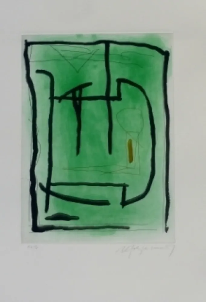 Ets En Aquatint Ràfols Casamada - Composition 14