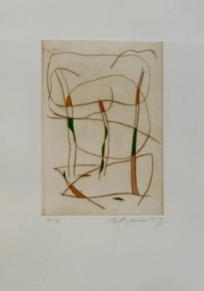 Ets En Aquatint Ràfols Casamada - Composition 15