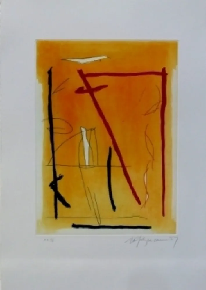 Ets En Aquatint Ràfols Casamada - Composition 16